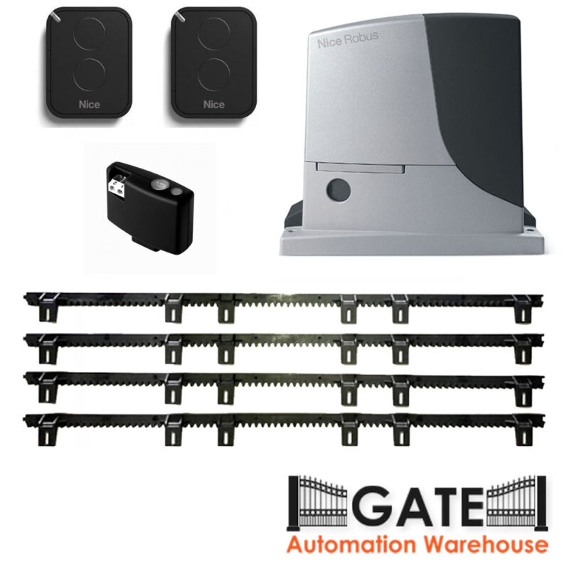 Nice RB600 Sliding Gate Operator Kit 24 Volt, 600kg. Gate Automation Warehouse